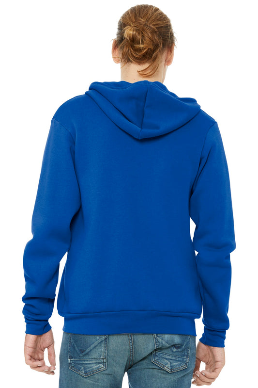 Bella+Canvas Unisex Sponge Fleece Full-Zip Hoodie BC3739 True Royal