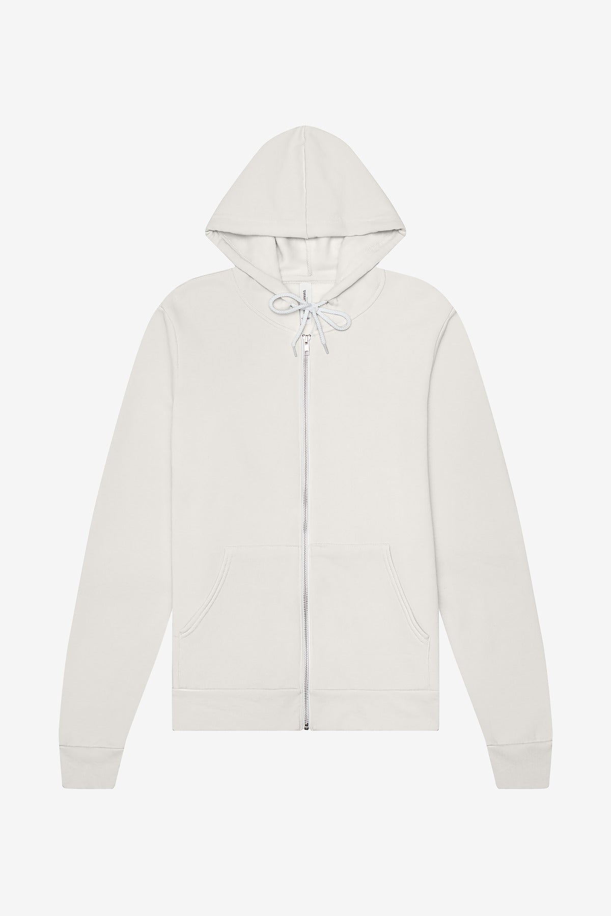 BELLA+CANVAS Unisex Sponge Fleece Full-Zip Hoodie. BC3739 Vintage White