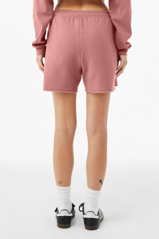 Bella+Canvas Women's Cutoff Sweatshort BC3787 Mauve
