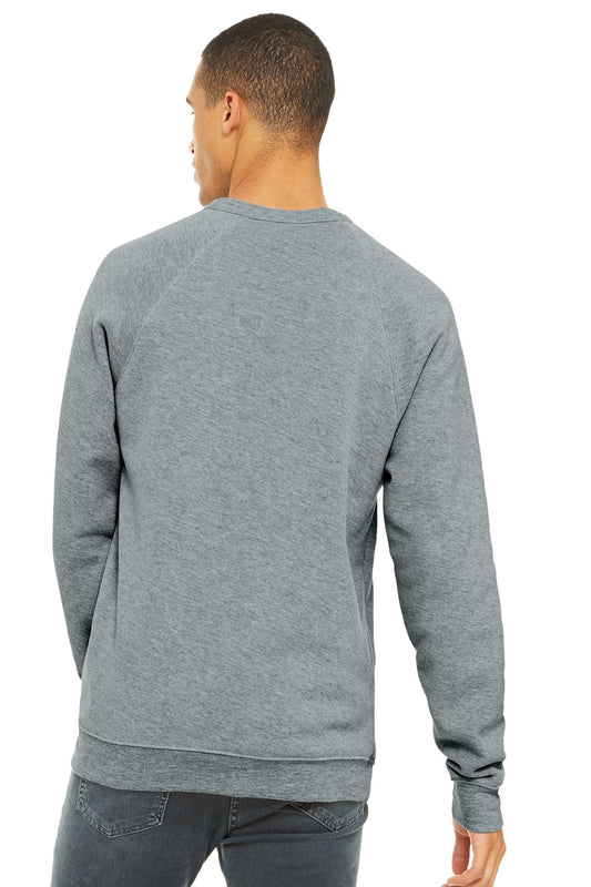 BELLA+CANVAS Unisex Sponge Fleece Raglan Sweatshirt. BC3901 Athletic Heather