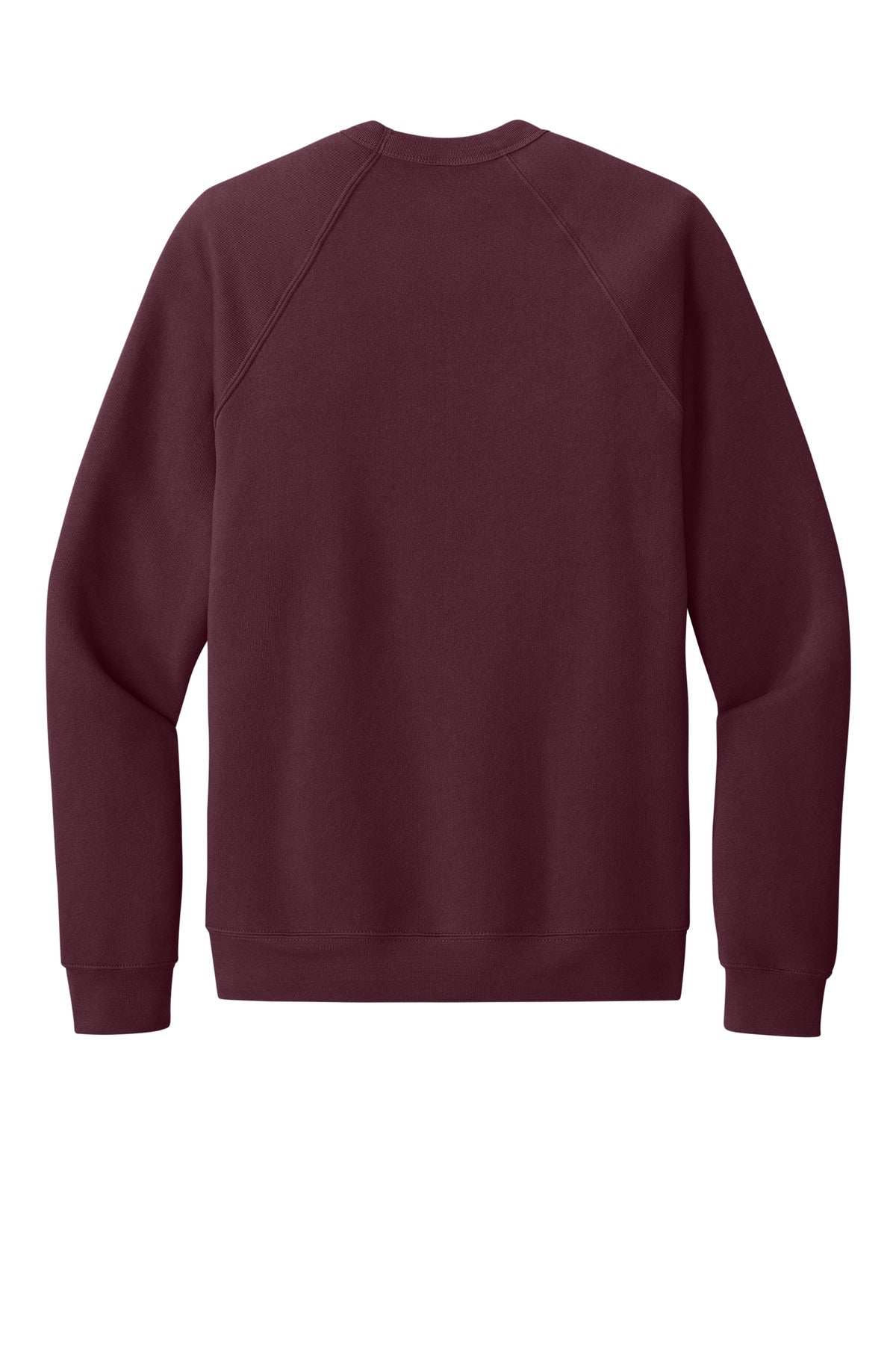 Bella+Canvas Unisex Sponge Fleece Raglan Sweatshirt BC3901 Maroon