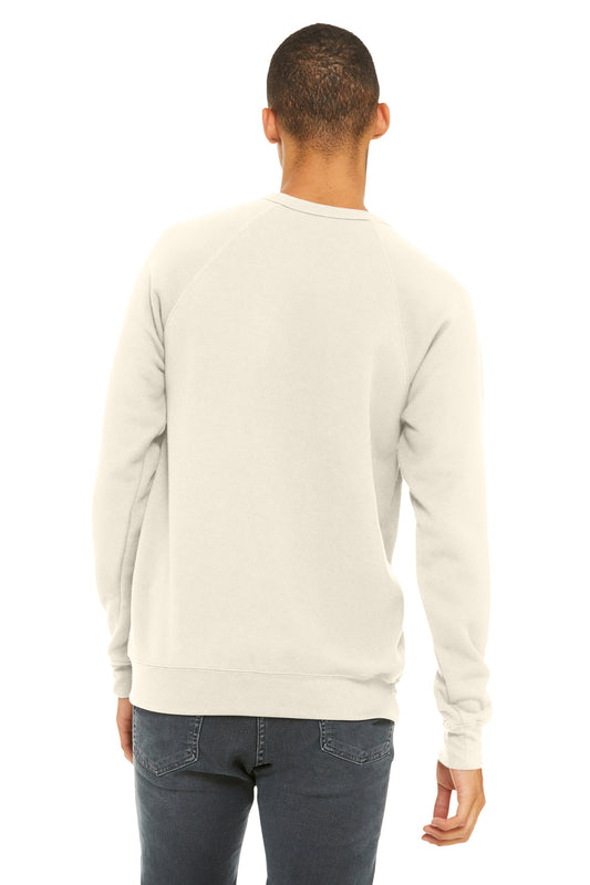 Bella+Canvas Unisex Sponge Fleece Raglan Sweatshirt BC3901 Natural