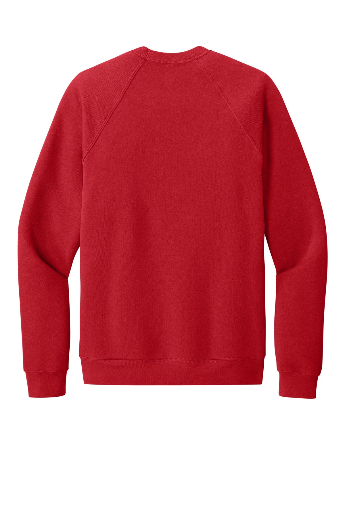 Bella+Canvas Unisex Sponge Fleece Raglan Sweatshirt BC3901 Red