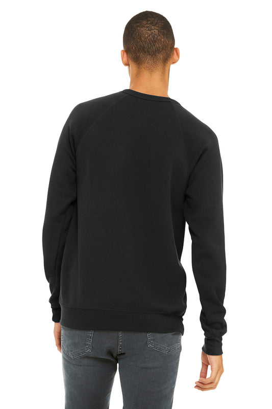 Bella+Canvas Unisex Sponge Fleece Raglan Sweatshirt BC3901 Vintage Black