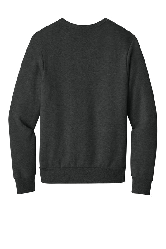 Bella+Canvas Unisex Sponge Fleece Classic Crewneck Sweatshirt BC3911 Dark Grey Heather