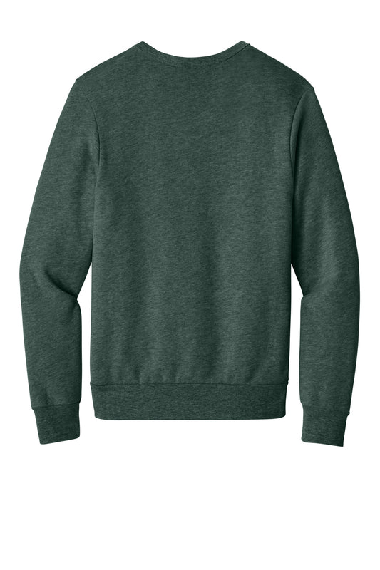 Bella+Canvas Unisex Sponge Fleece Classic Crewneck Sweatshirt BC3911 Heather Forest