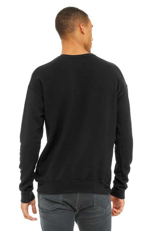 Bella+Canvas Unisex Sponge Fleece Drop Shoulder Sweatshirt BC3945 Black