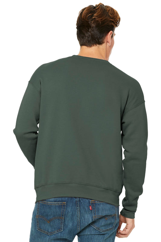 Bella+Canvas Unisex Sponge Fleece Drop Shoulder Sweatshirt BC3945 Military Green