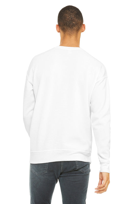BELLA+CANVAS Unisex Sponge Fleece Drop Shoulder Sweatshirt. BC3945 White