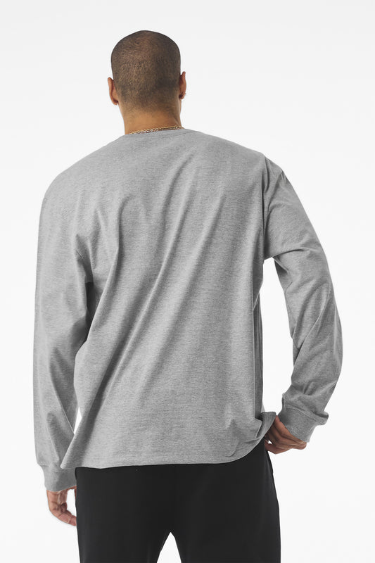 Bella+Canvas Unisex 75-Ounce Heavyweight Long Sleeve Tee BC4651 Athletic Heather