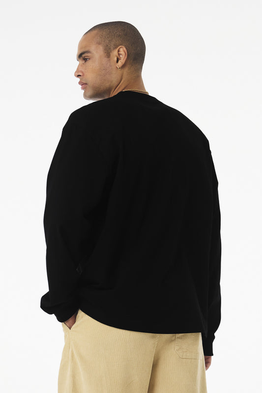 Bella+Canvas Unisex 75-Ounce Heavyweight Long Sleeve Tee BC4651 Black
