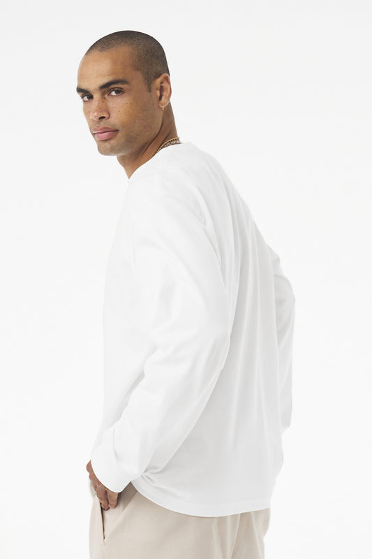 Bella+Canvas Unisex 75-Ounce Heavyweight Long Sleeve Tee BC4651 White