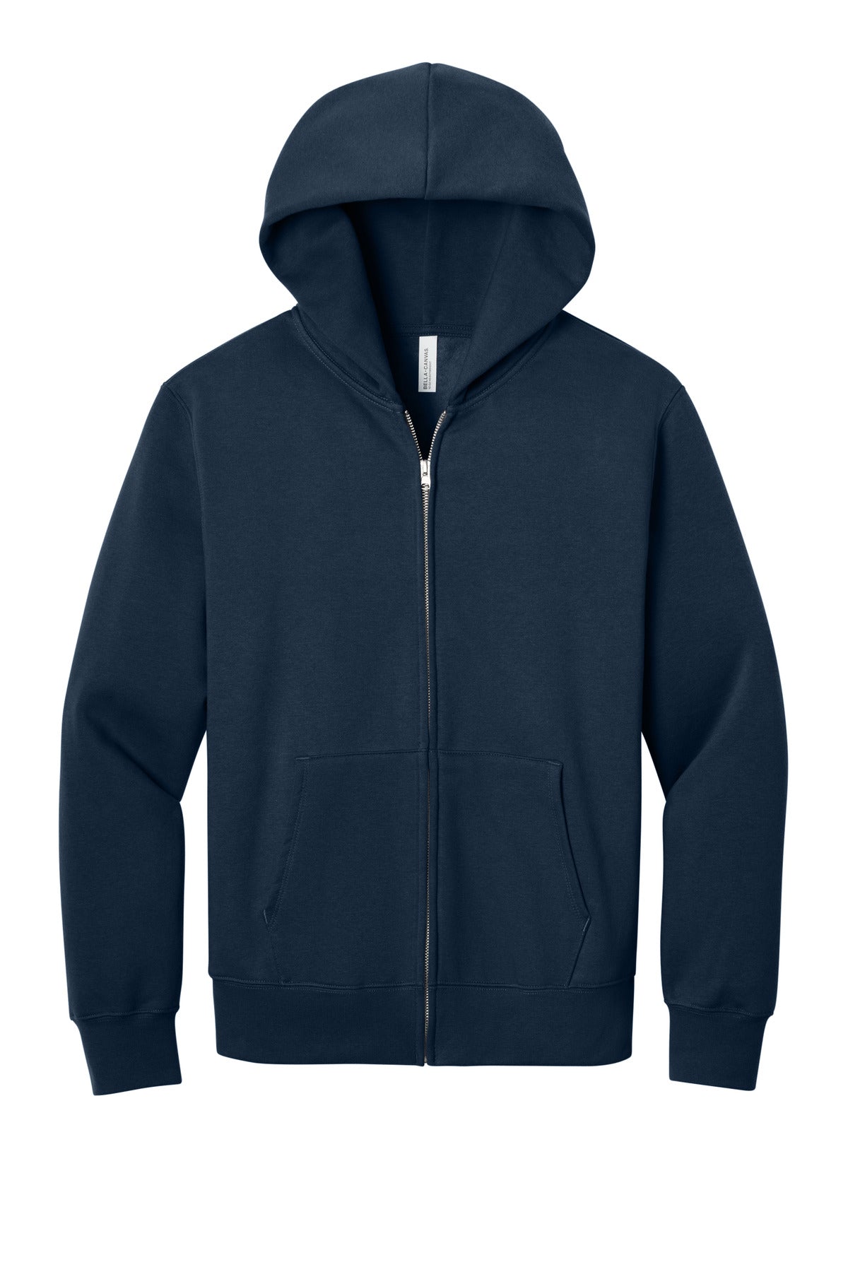 BELLA+CANVAS Unisex 10-Ounce Heavyweight Full-Zip Hooded Sweatshirt BC4739 Navy