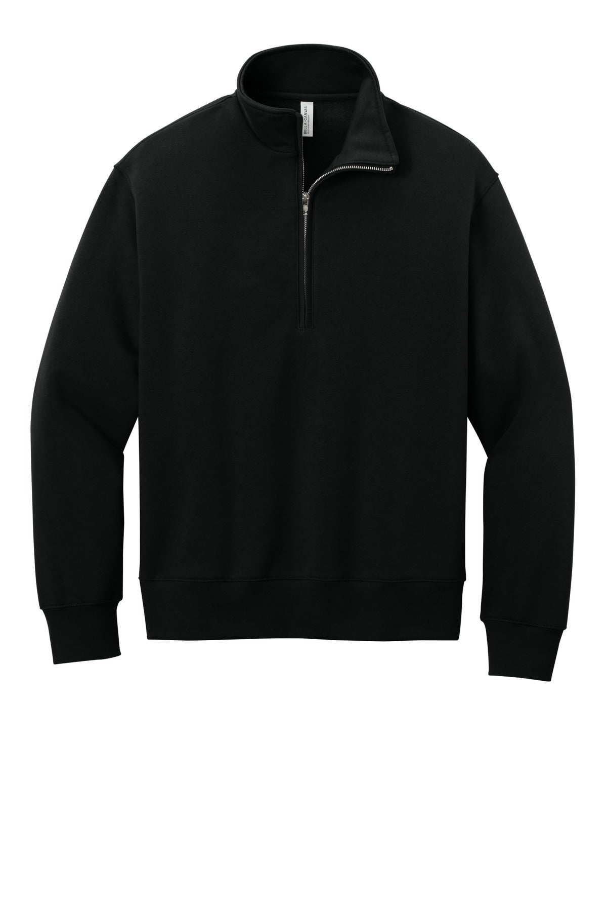 BELLA+CANVAS Unisex 10-Ounce Heavyweight 1/2-Zip Sweatshirt BC4740 Black