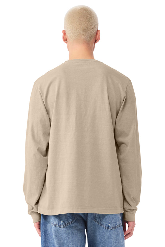 Bella+Canvas Unisex Heavyweight Garment-Dyed Long Sleeve Tee BC4851GD Khaki