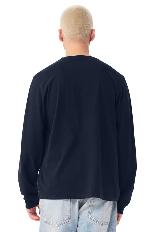 Bella+Canvas Unisex Heavyweight Garment-Dyed Long Sleeve Tee BC4851GD Navy