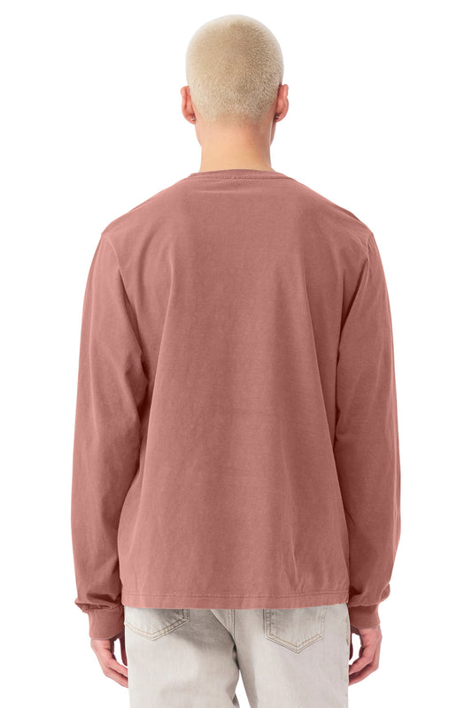 Bella+Canvas Unisex Heavyweight Garment-Dyed Long Sleeve Tee BC4851GD Washed Chestnut