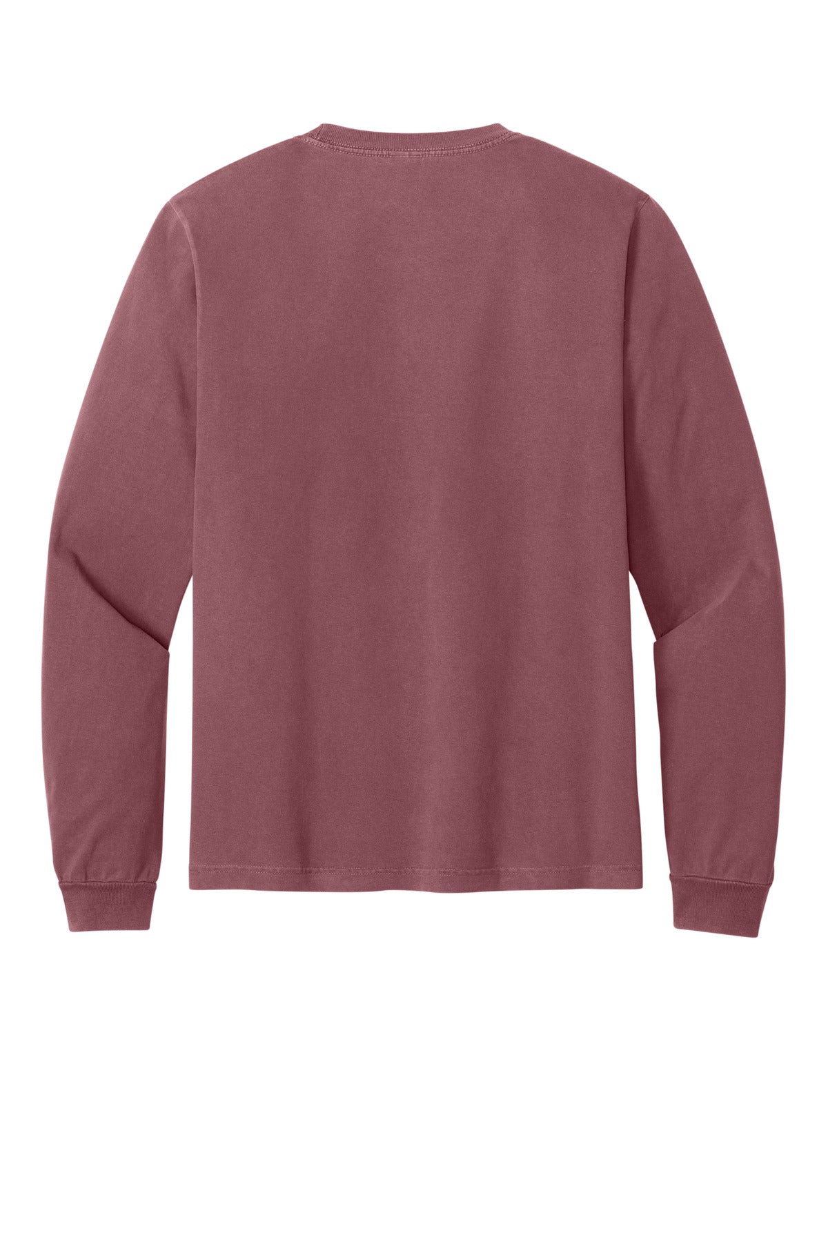 Bella+Canvas Unisex Heavyweight Garment-Dyed Long Sleeve Tee BC4851GD Washed Maroon