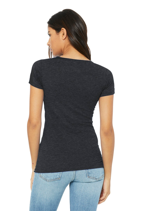 BELLA+CANVAS Women's Slim Fit Tee. BC6004 Dark Grey Heather