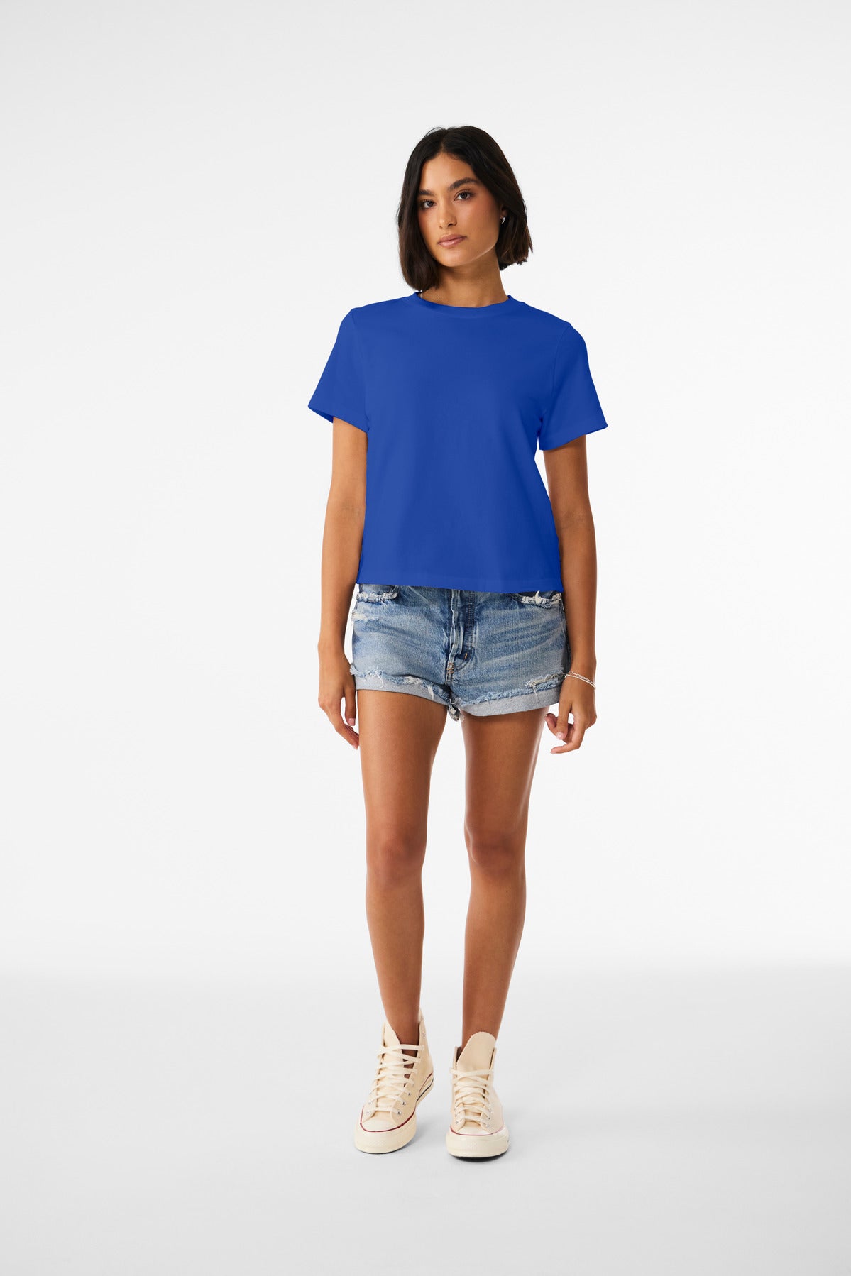 BELLA+CANVAS Women's 6-Ounce Heavyweight Tee BC6110 True Royal