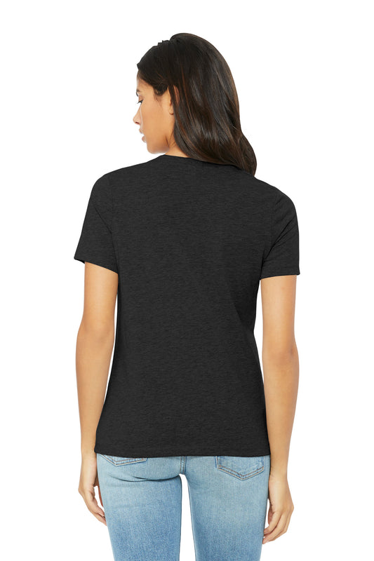 Bella+Canvas Women's Relaxed CVC Tee BC6400CVC Black Heather