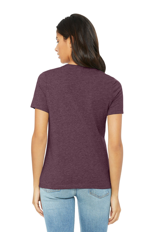 Bella+Canvas Women's Relaxed CVC Tee BC6400CVC Heather Maroon