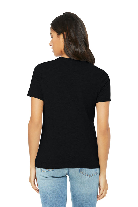 Bella+Canvas Women's Relaxed CVC Tee BC6400CVC Solid Black Blend