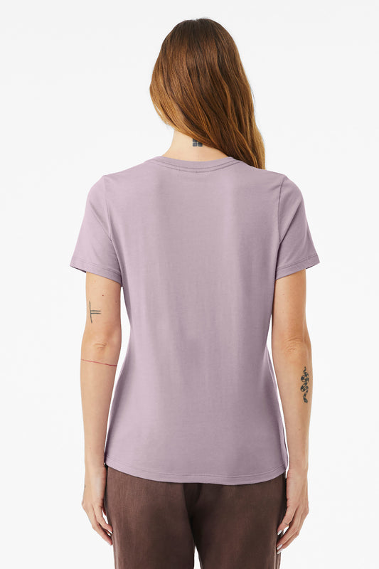 BELLA+CANVAS Women's Relaxed Jersey Short Sleeve Tee. BC6400 Light Violet
