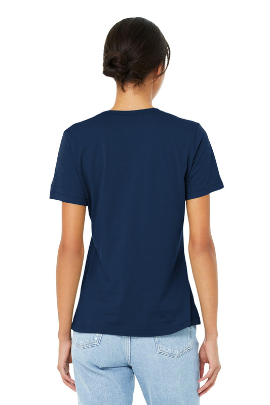 BELLA+CANVAS Women's Relaxed Jersey Short Sleeve Tee. BC6400 Navy