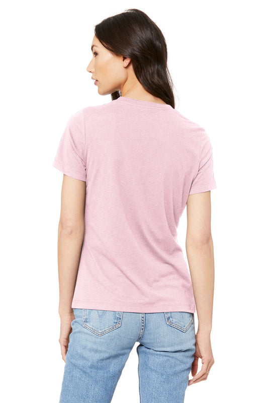 BELLA+CANVAS Women's Relaxed Jersey Short Sleeve Tee. BC6400 Pink