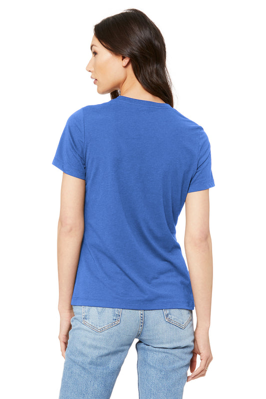 BELLA+CANVAS Women's Relaxed Jersey Short Sleeve Tee. BC6400 True Royal