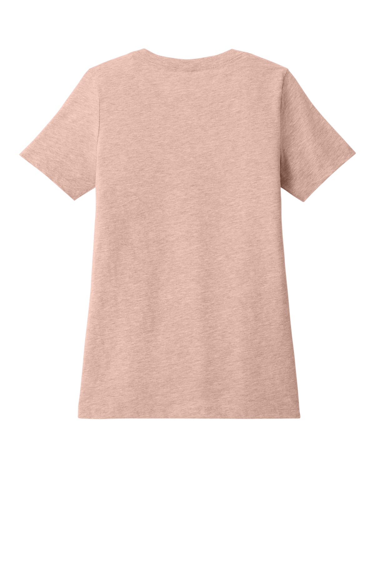 Bella+Canvas Women's Relaxed Heather CVC V-Neck Tee BC6405CVC Heather Peach