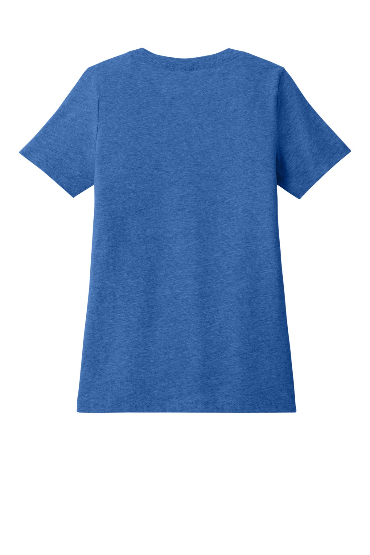 Bella+Canvas Women's Relaxed Heather CVC V-Neck Tee BC6405CVC Heather True Royal