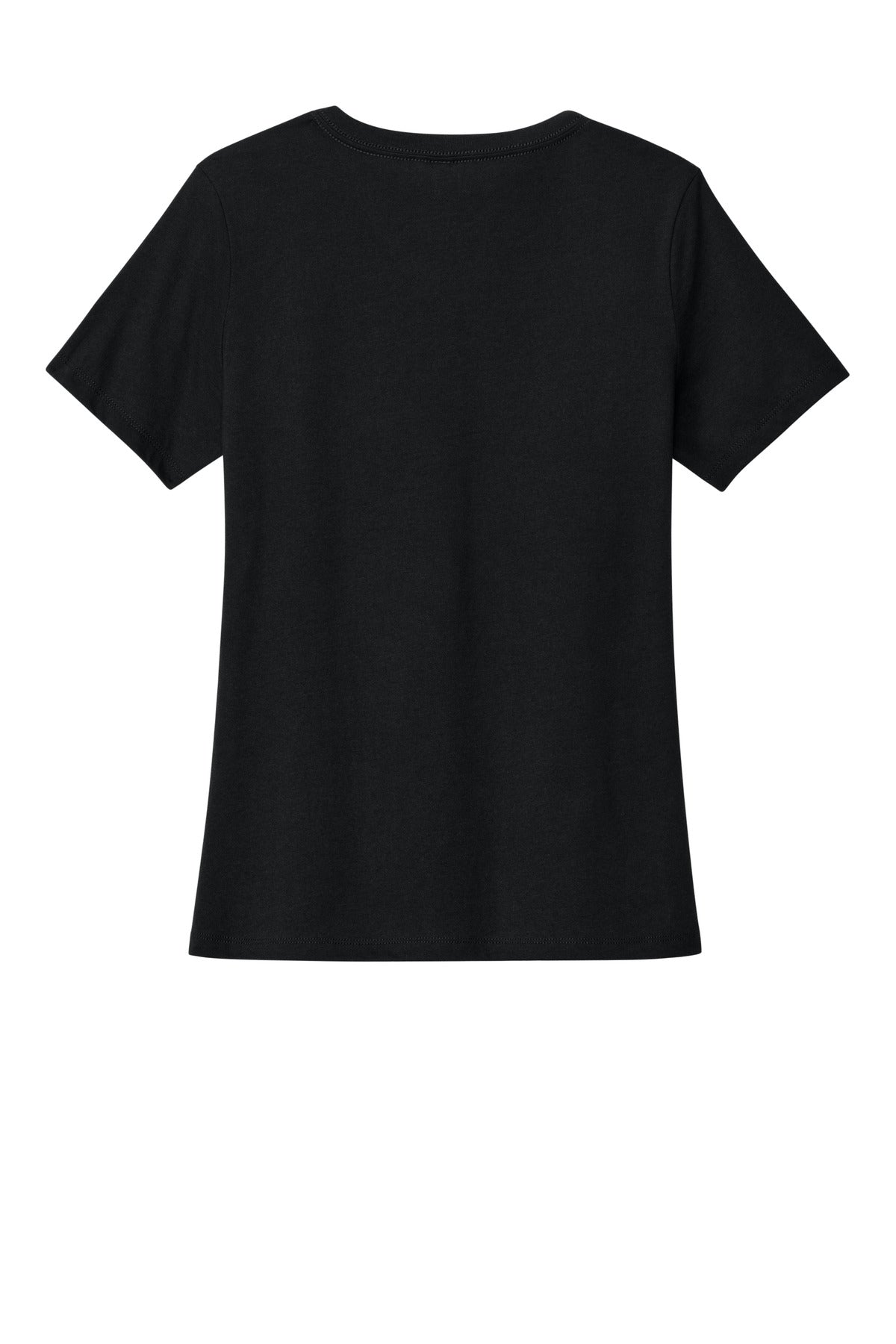 Bella+Canvas Women's Relaxed Heather CVC V-Neck Tee BC6405CVC Solid Black Blend
