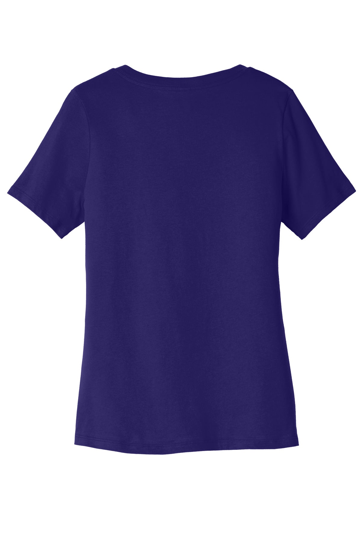 Bella+Canvas Women's Relaxed Jersey Short Sleeve V-Neck Tee BC6405 Team Purple