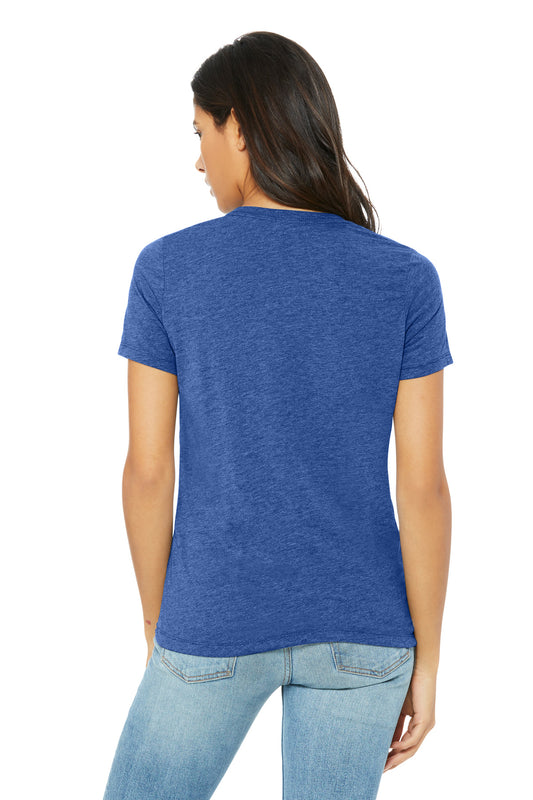 Bella+Canvas Women's Relaxed Triblend Tee BC6413 Blue Triblend