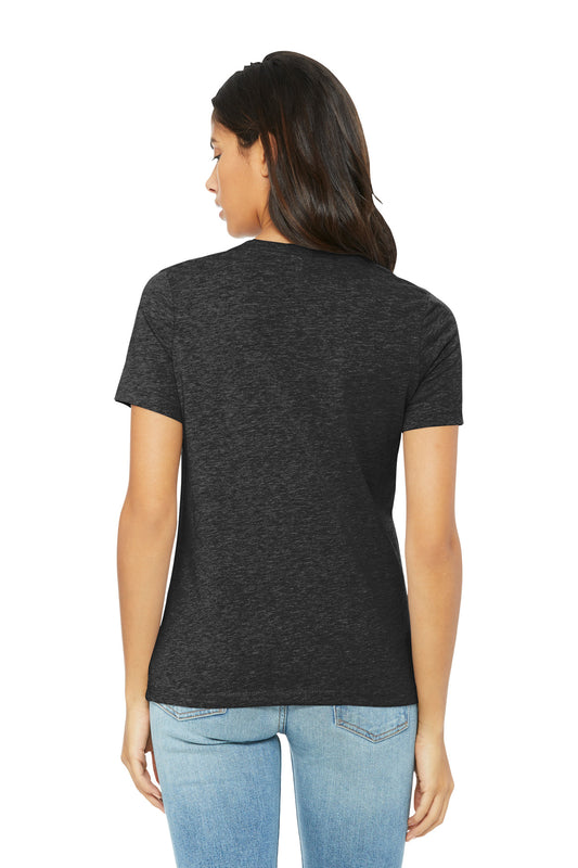 Bella+Canvas Women's Relaxed Triblend Tee BC6413 Charcoal-Black Triblend
