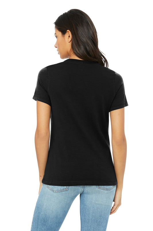 Bella+Canvas Women's Relaxed Triblend Tee BC6413 Solid Black Triblend