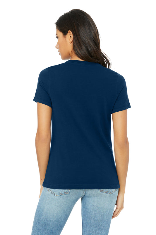 Bella+Canvas Women's Relaxed Triblend Tee BC6413 Solid Navy Triblend