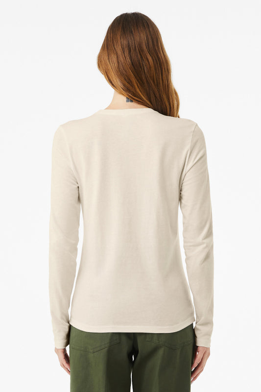 Bella+Canvas Women's Jersey Long Sleeve Tee BC6500 Heather Dust