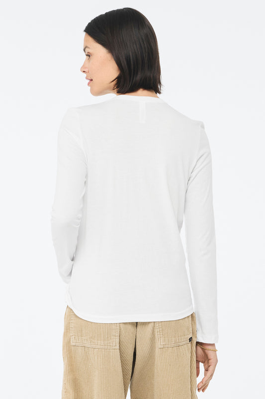 Bella+Canvas Women's Jersey Long Sleeve Tee BC6500 White