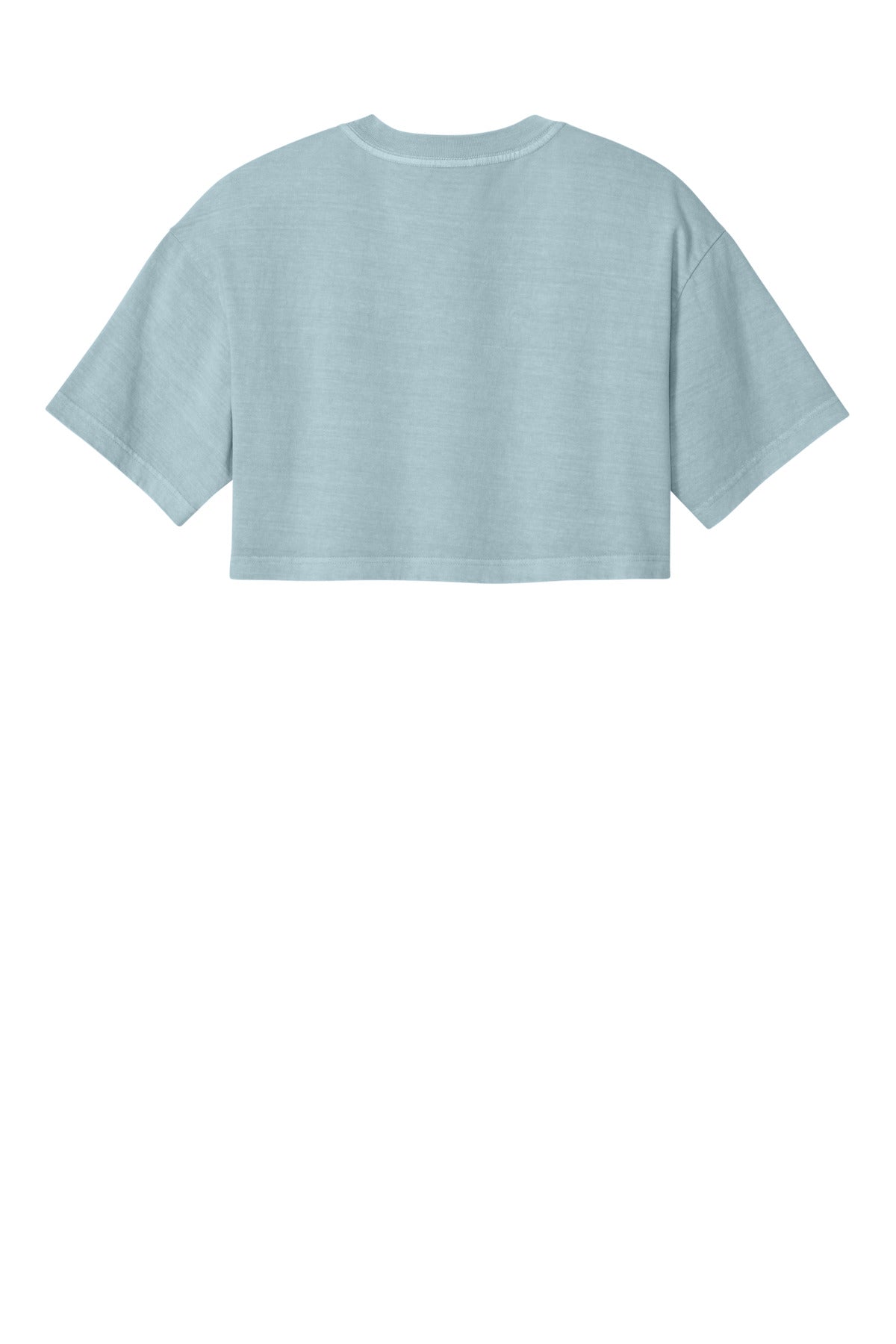 Bella+Canvas Women's Heavyweight Garment-Dyed Cropped Tee BC6882GD Light Washed Denim