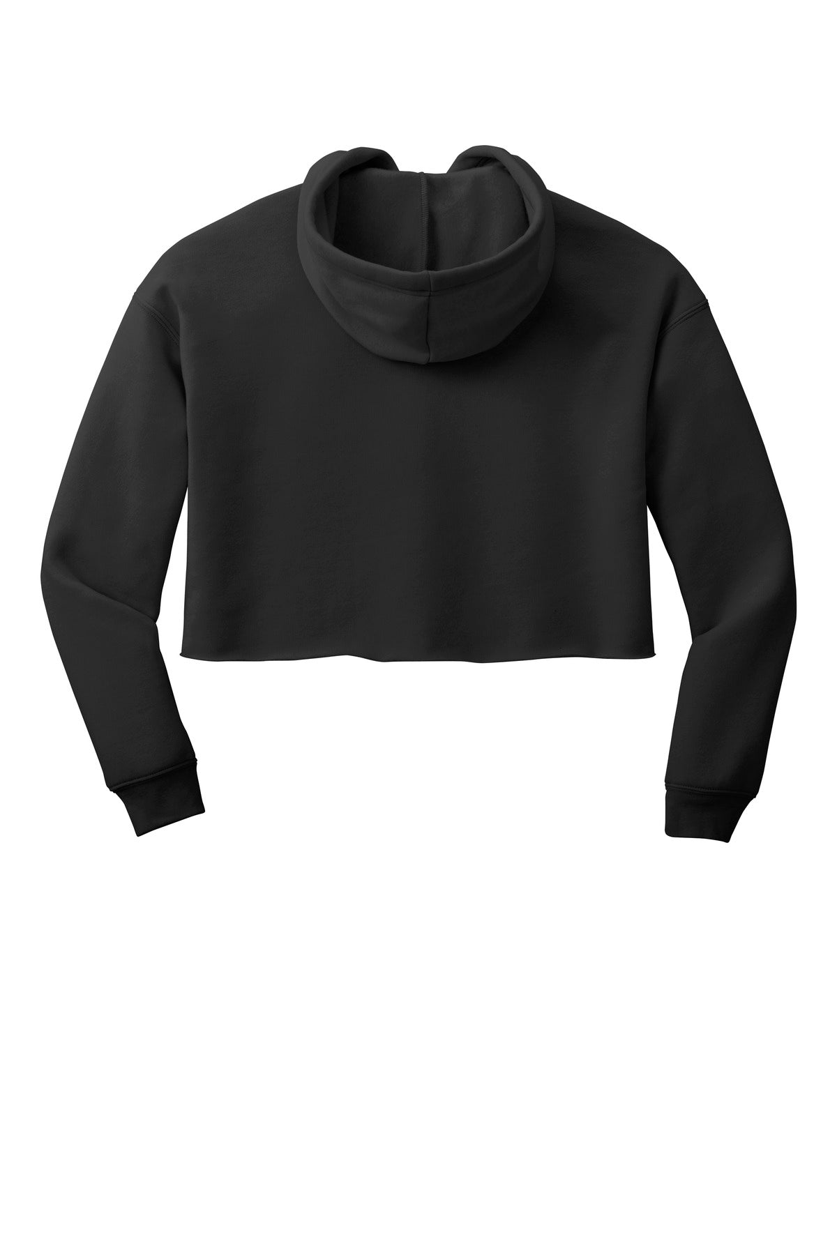 Bella+Canvas Women's Sponge Fleece Cropped Fleece Hoodie BC7502 Black