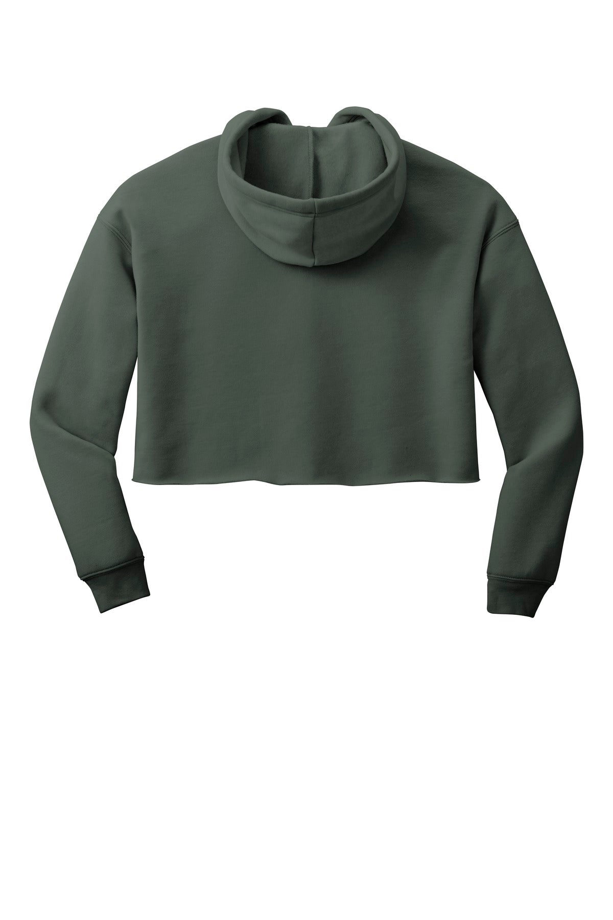 Bella+Canvas Women's Sponge Fleece Cropped Fleece Hoodie BC7502 Military Green