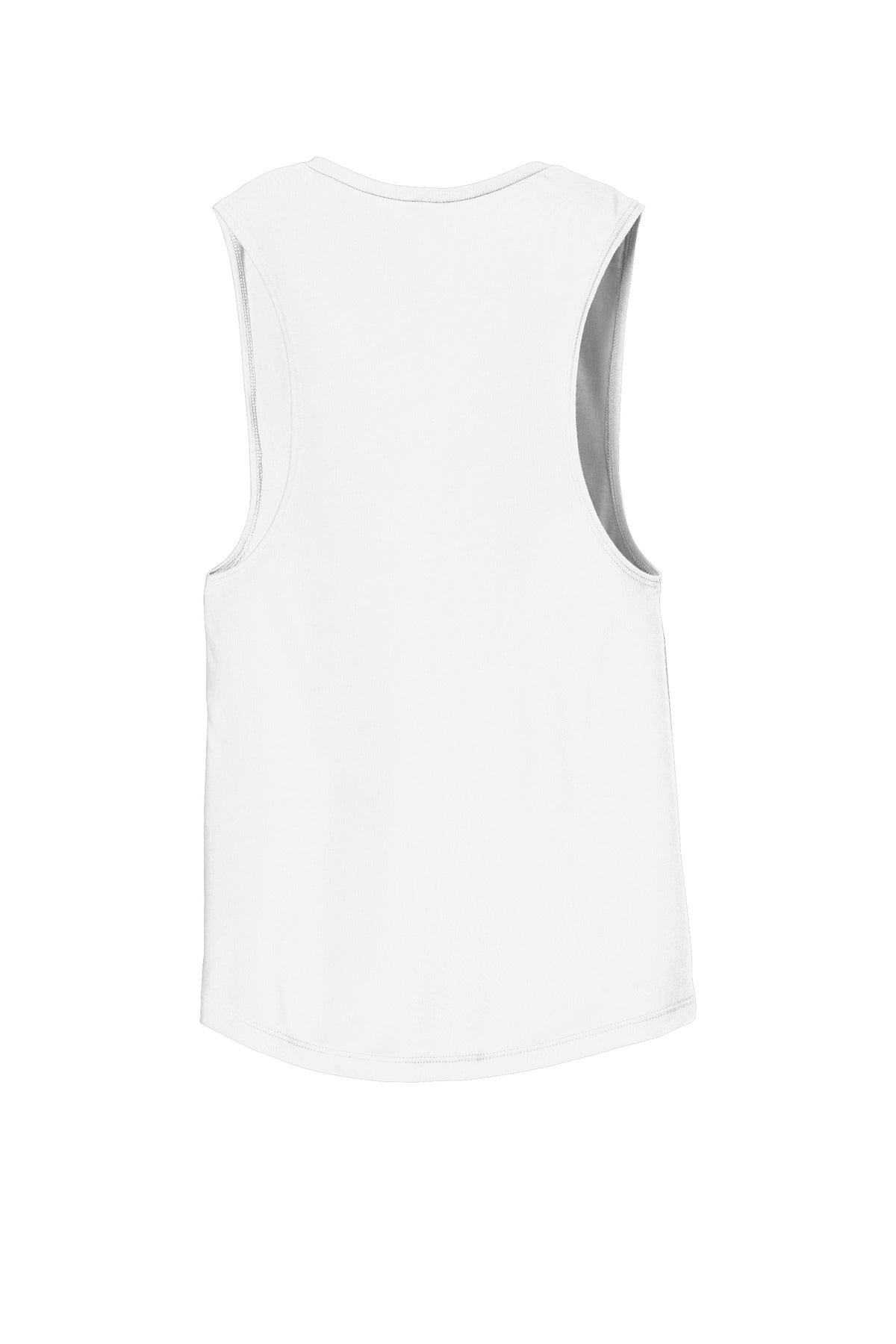 BELLA+CANVAS Women's Flowy Scoop Muscle Tank. BC8803 White