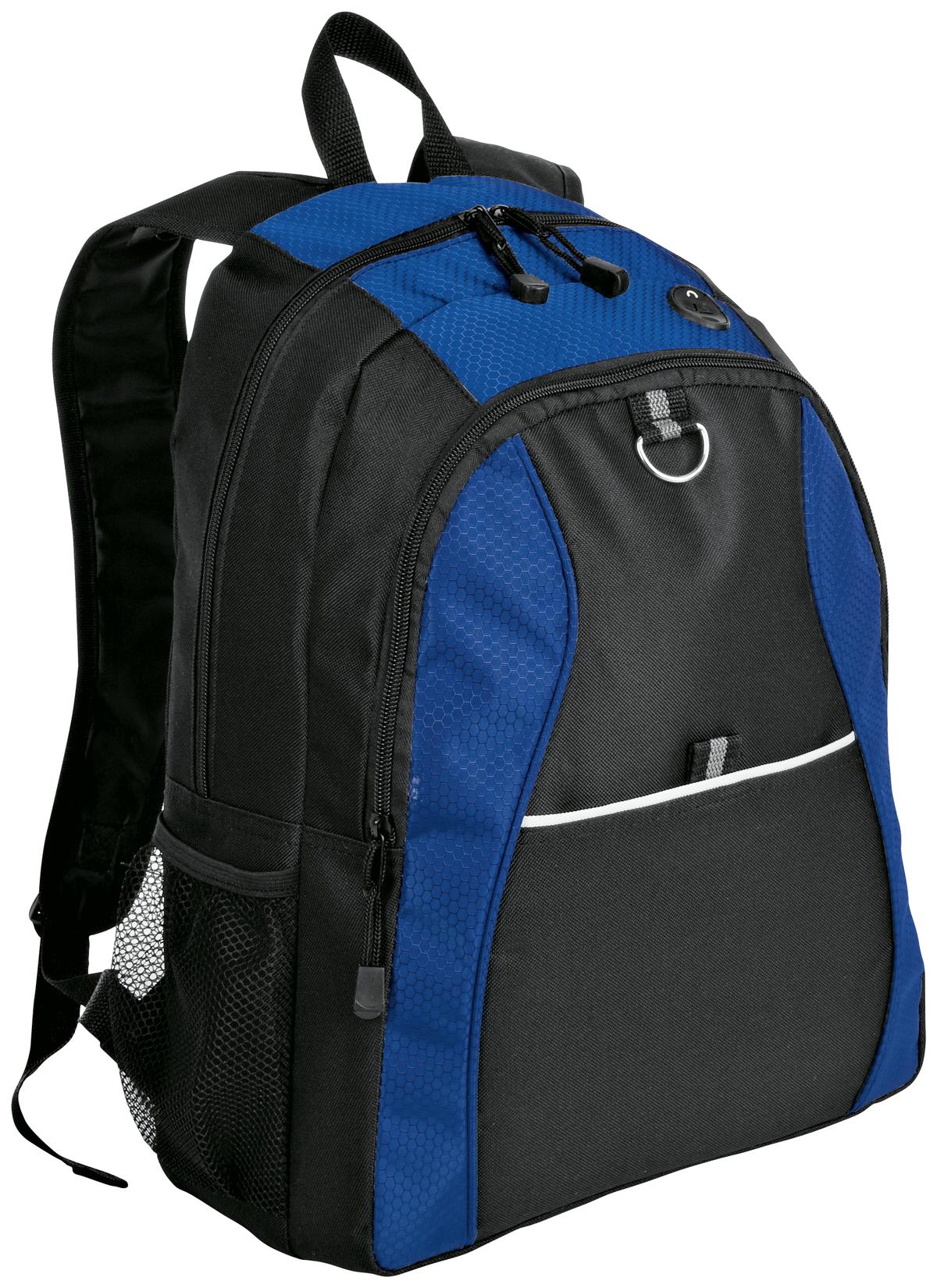 Port Authority Contrast Honeycomb Backpack BG1020 Twilight Blue/ Black
