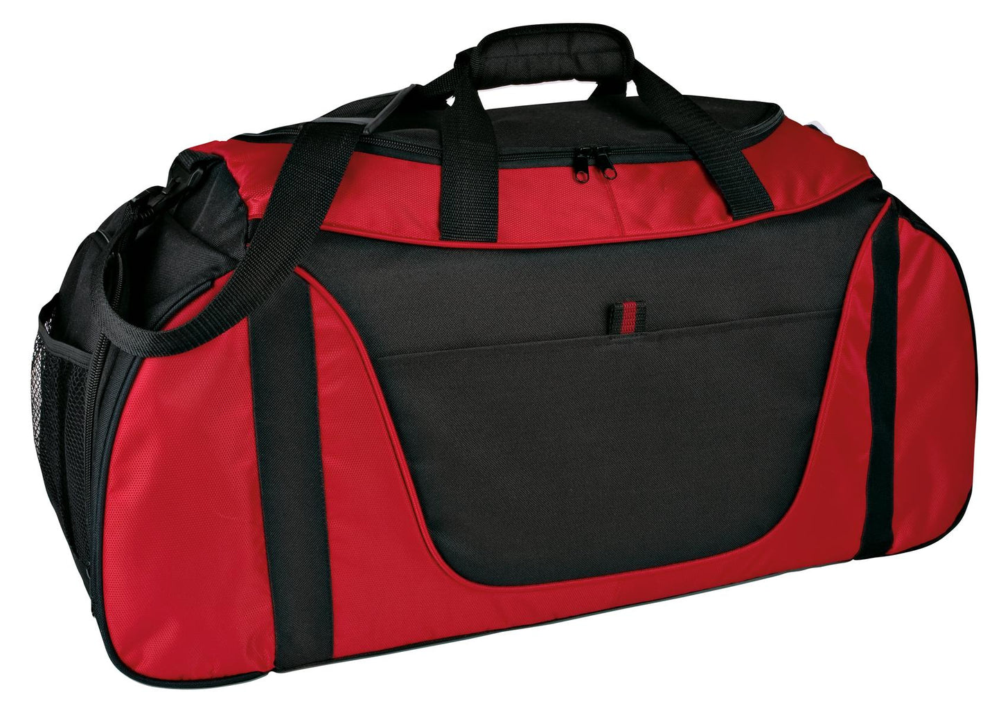 Port Authority Medium Two-Tone Duffel BG1050 Red/ Black