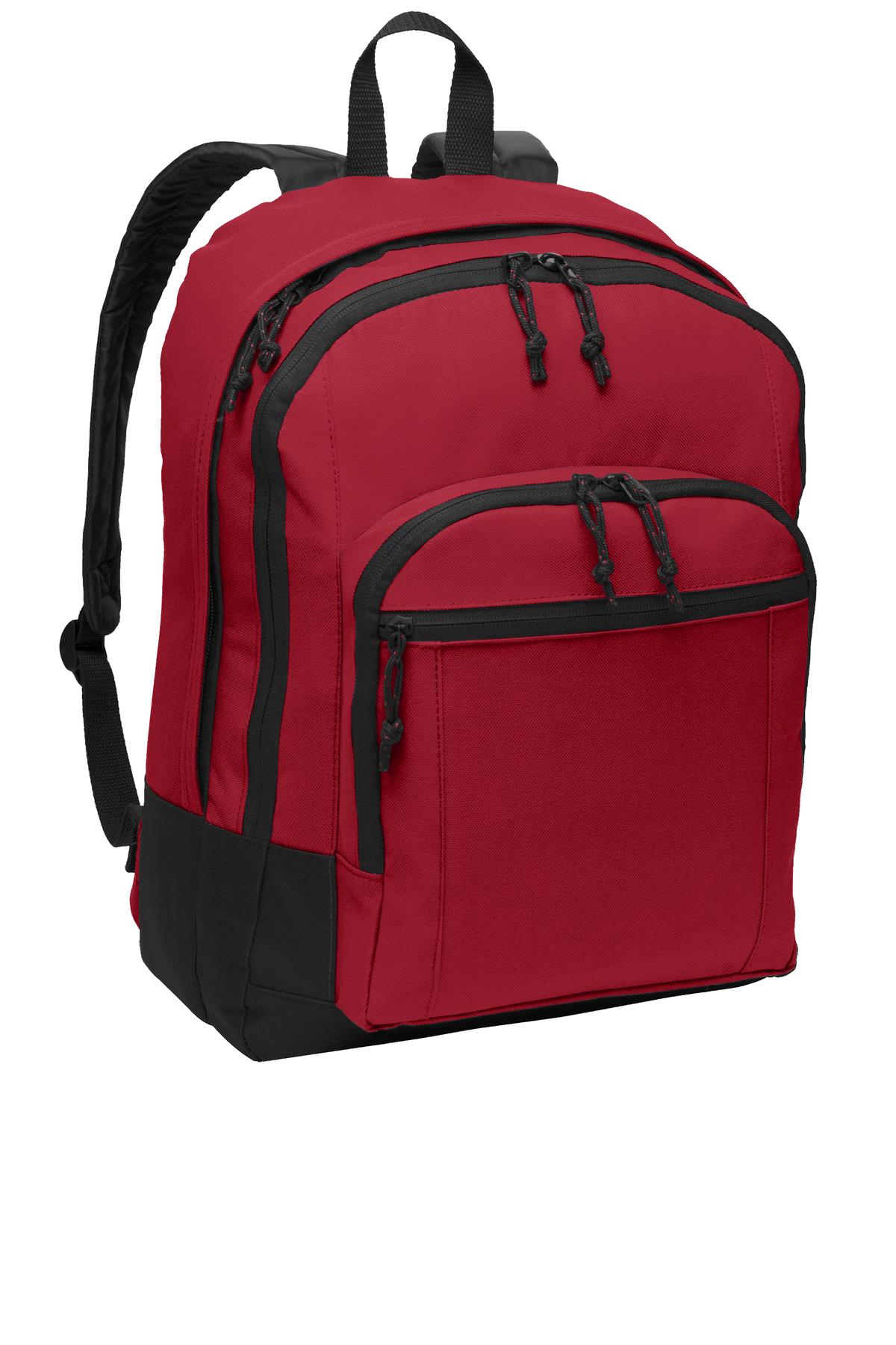 Port Authority Basic Backpack BG204 Red