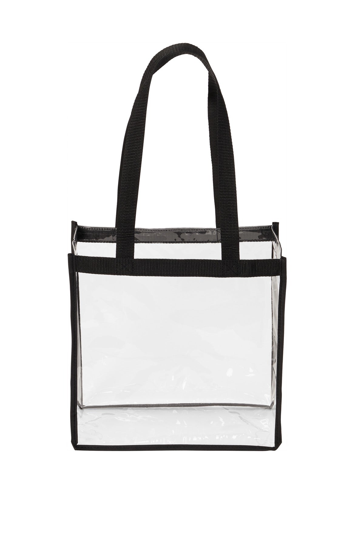 Port Authority Clear Stadium Tote BG430 Clear/ Black