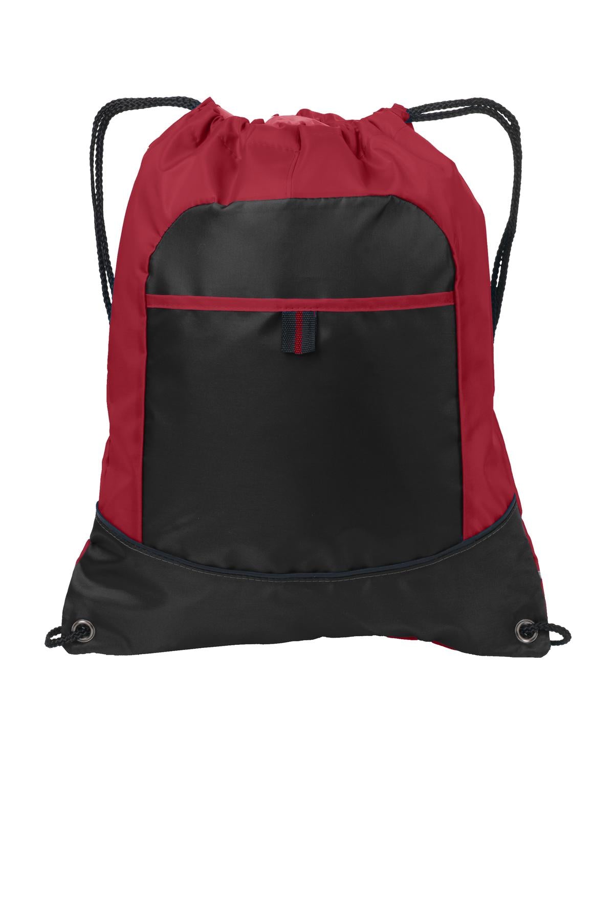 Port Authority Pocket Cinch Pack BG611 True Red/ Black